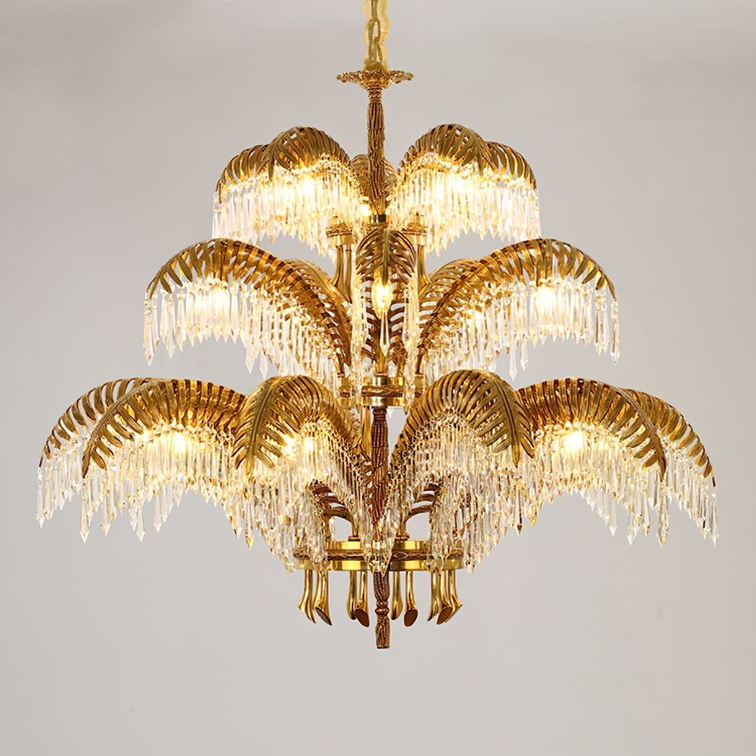 Odoraris Regal Brass Crystal Chandelier - Letslighting