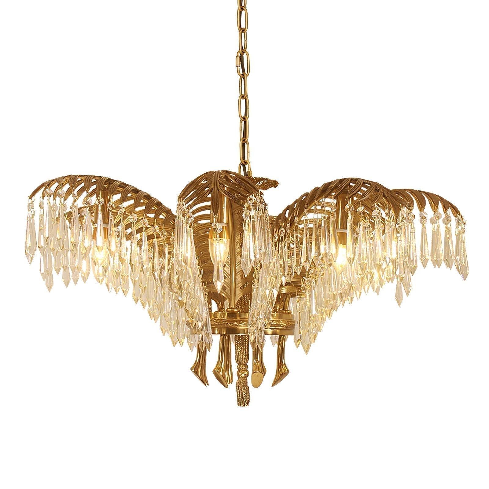 Odoraris Regal Brass Crystal Chandelier - Letslighting