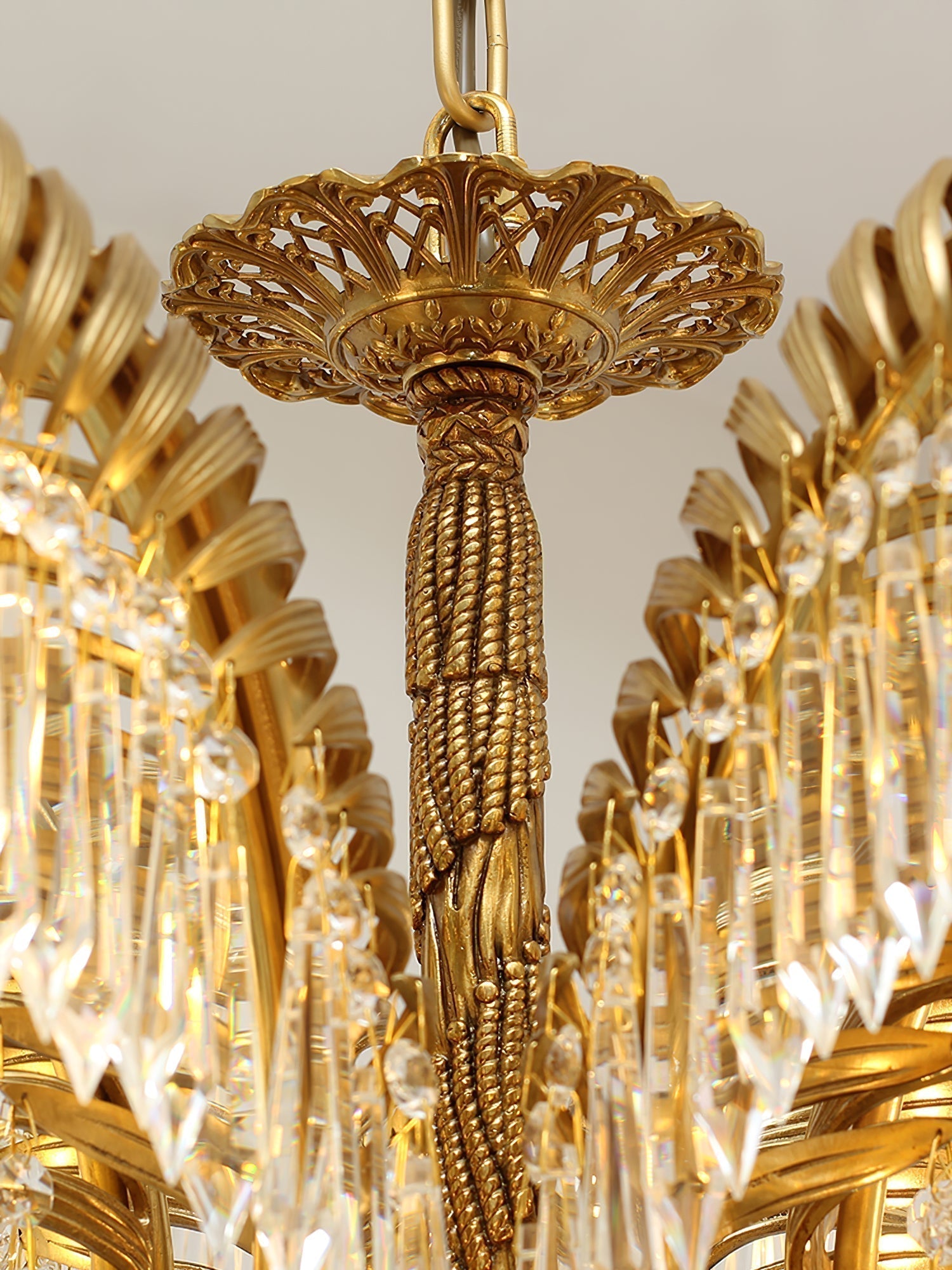 Odoraris Regal Brass Crystal Chandelier - Letslighting