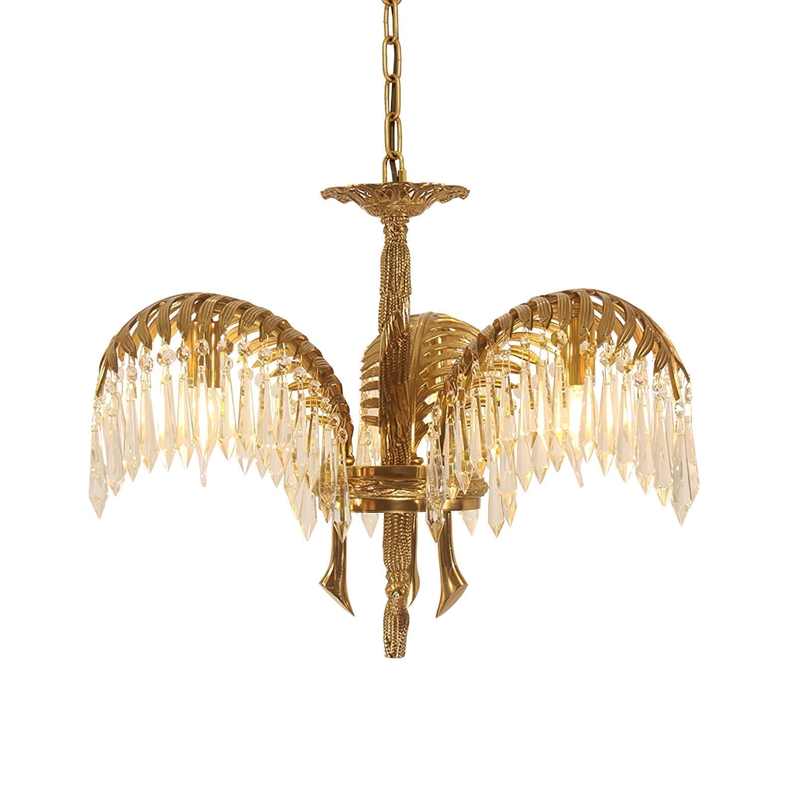 Odoraris Regal Brass Crystal Chandelier - Letslighting