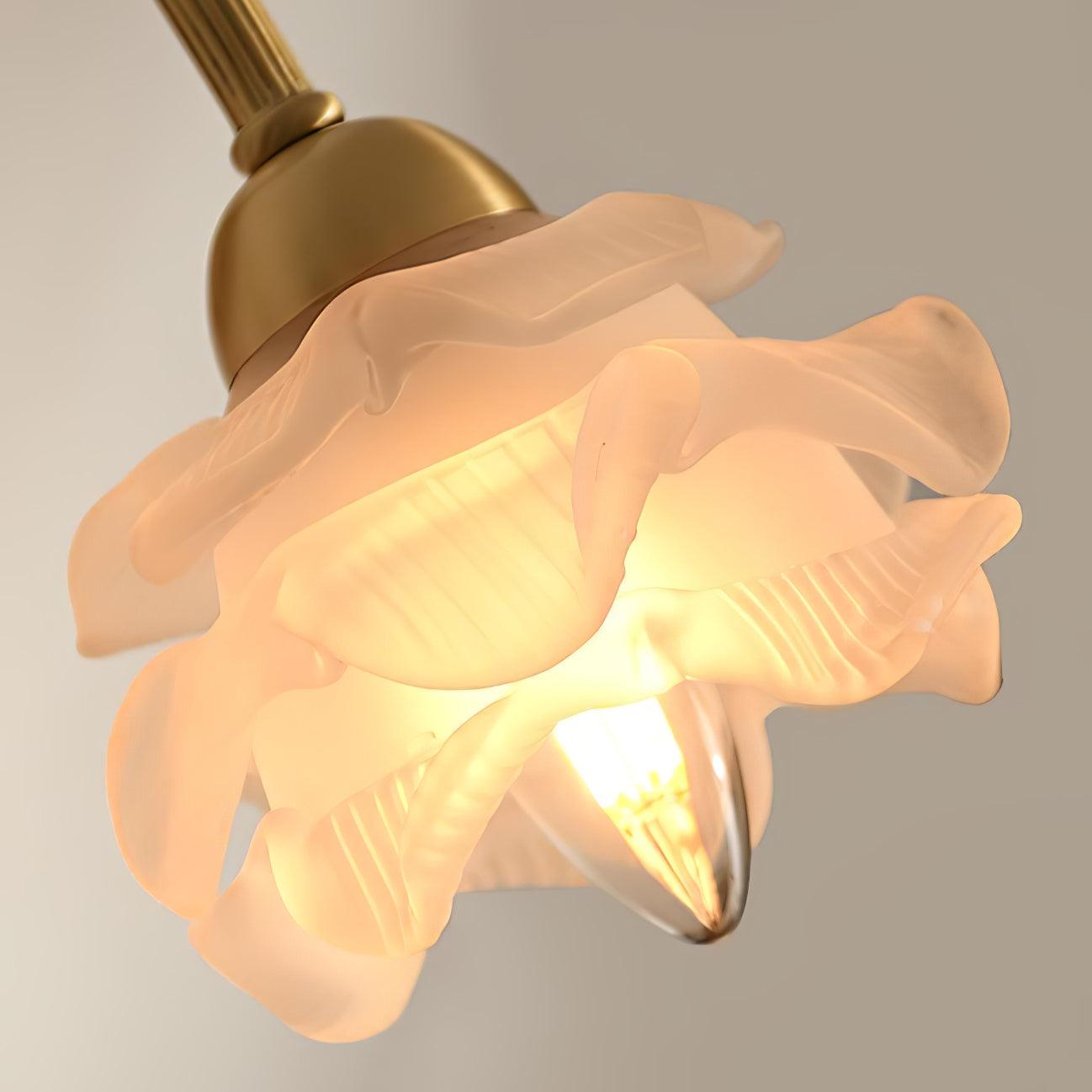 Brass Rose Wall Light - Letslighting