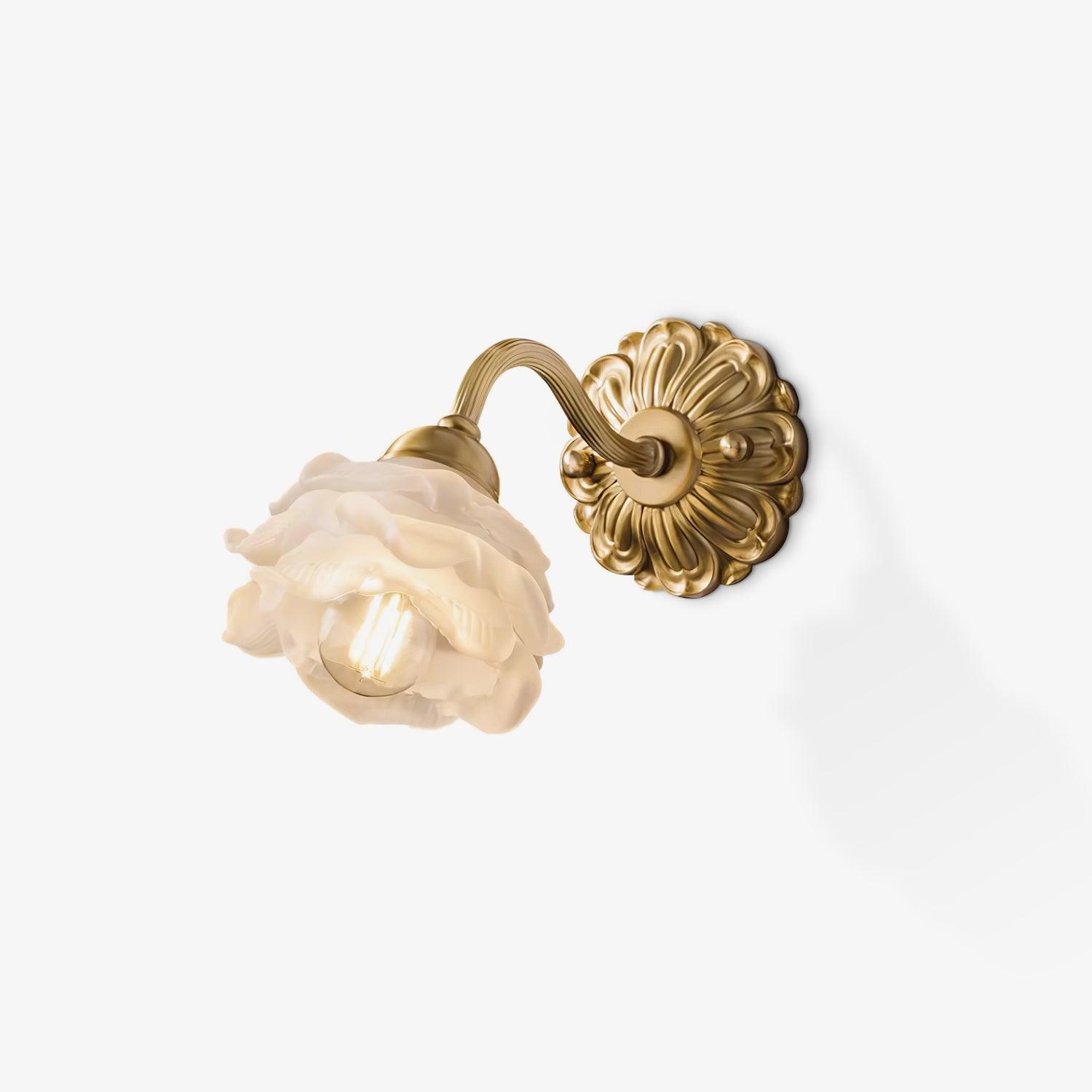 Brass Rose Wall Light - Letslighting