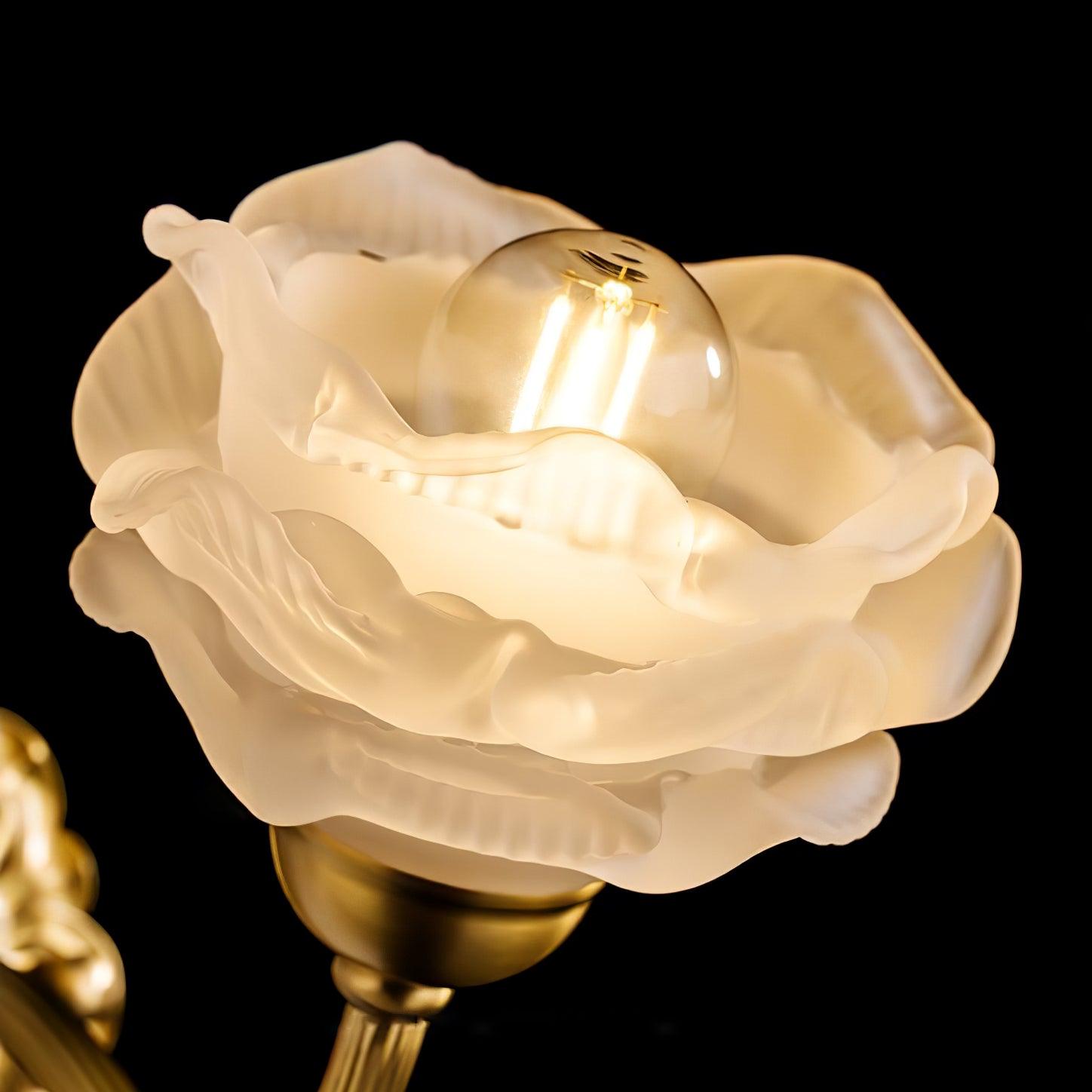 Brass Rose Wall Light - Letslighting