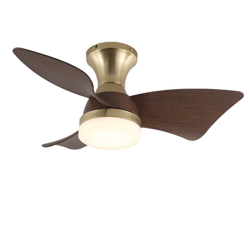 Lámpara Ventilador de Techo Moderna de Madera Aureon con el ventilador en movimiento
