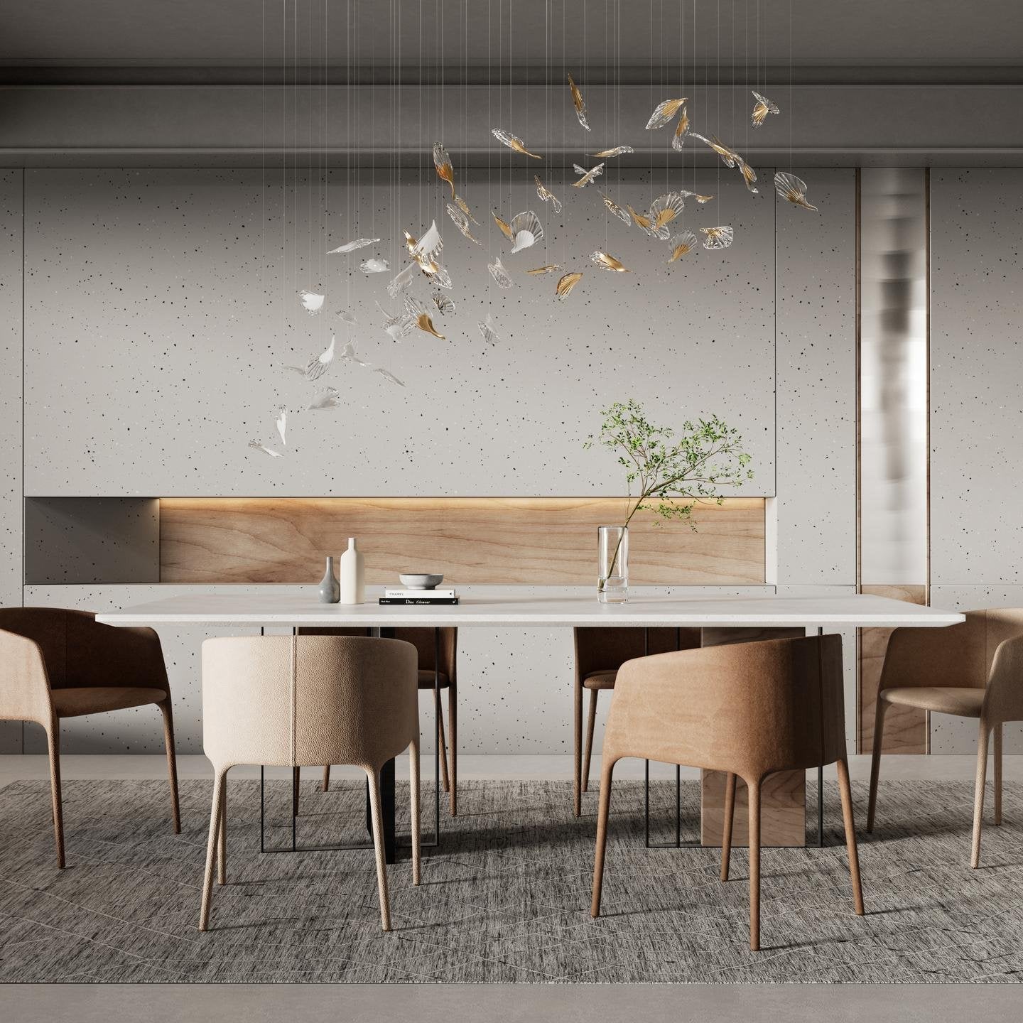 Asorus Artistic Leaf-Shape Chandelier - Letslighting