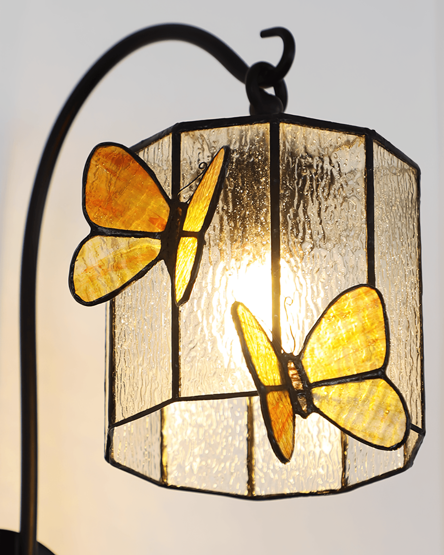 Tiffany Wall Lamp Glass Butterfly Art - Letslighting
