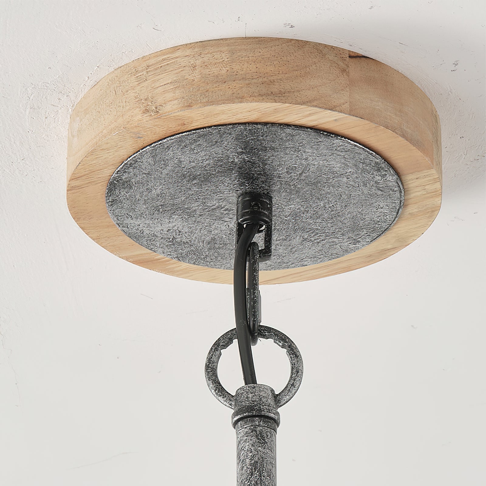 Volo Postmodern Luxury Wooden Metal Chandelier - Lamp Copper