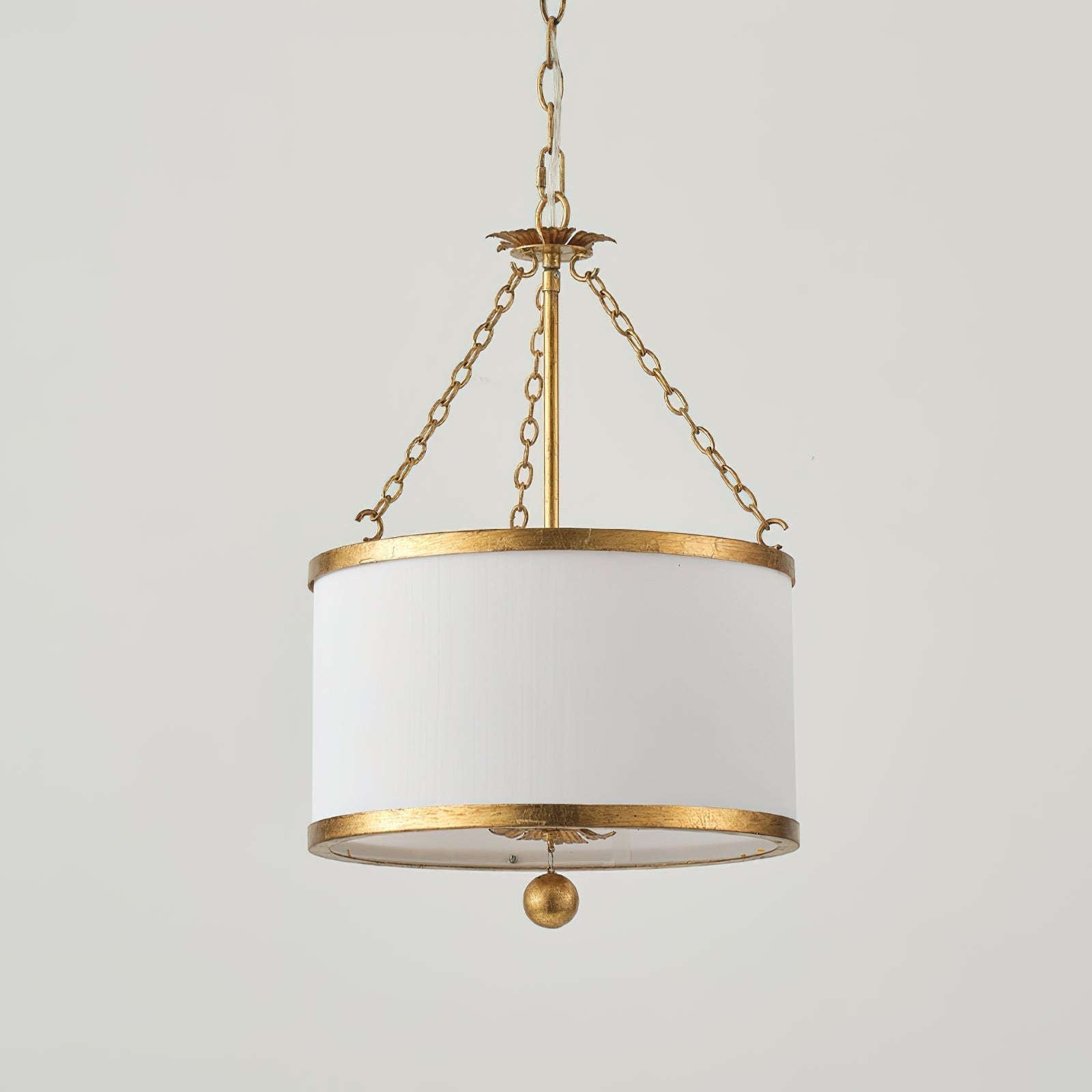 Helix Drum Individual Creativity Fabric Metal Pendant Lamp - Lamp Copper