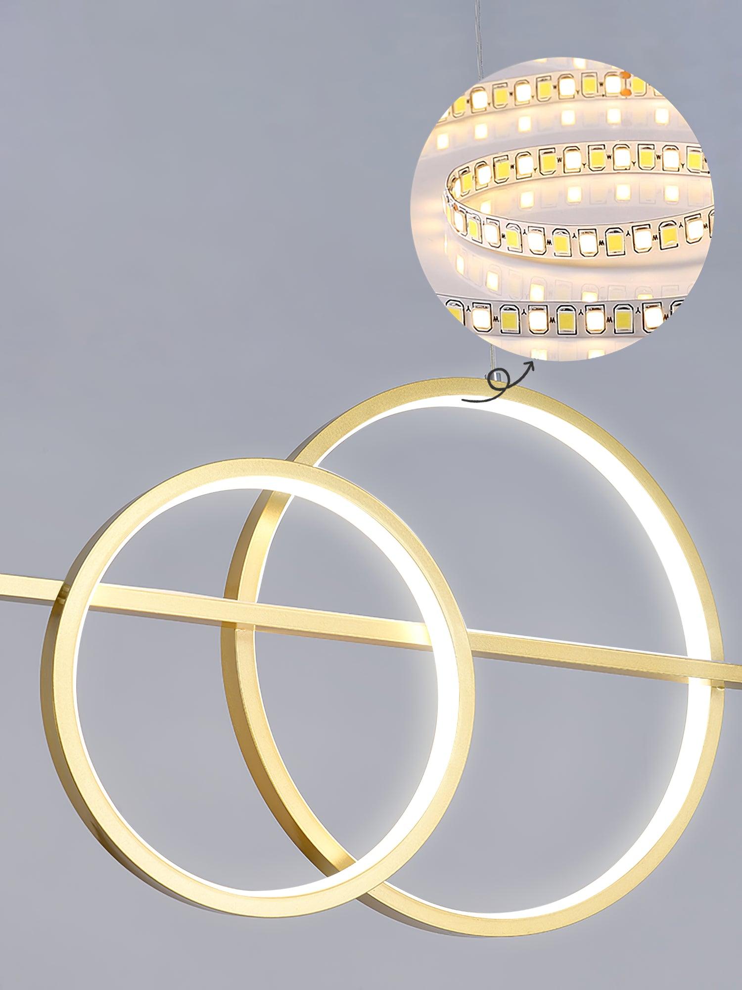 Brooklyn Double Circle Chandelier - Letslighting