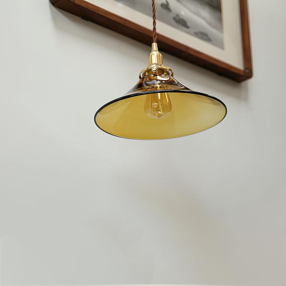 Amber Glass Pendant Light - Letslighting
