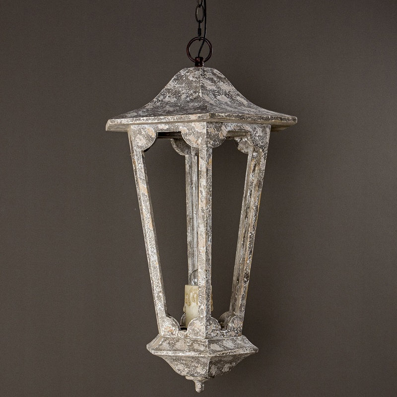 Seren Postmodern Luxury Elegance Wood Resin Lantern Pendant Lamp - Lamp Copper