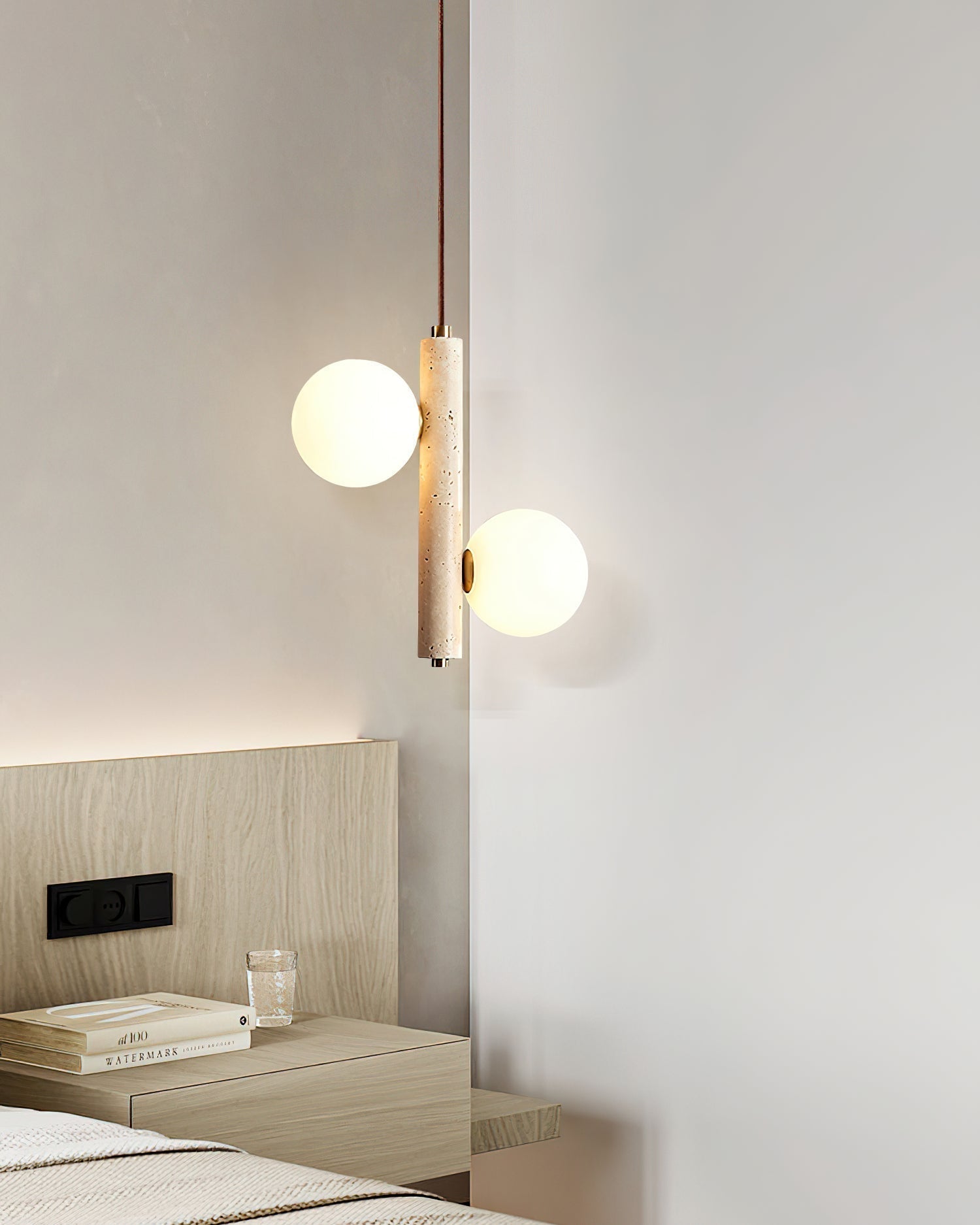Aursorel Multi-Globe Travertine Pendant Light - Letslighting
