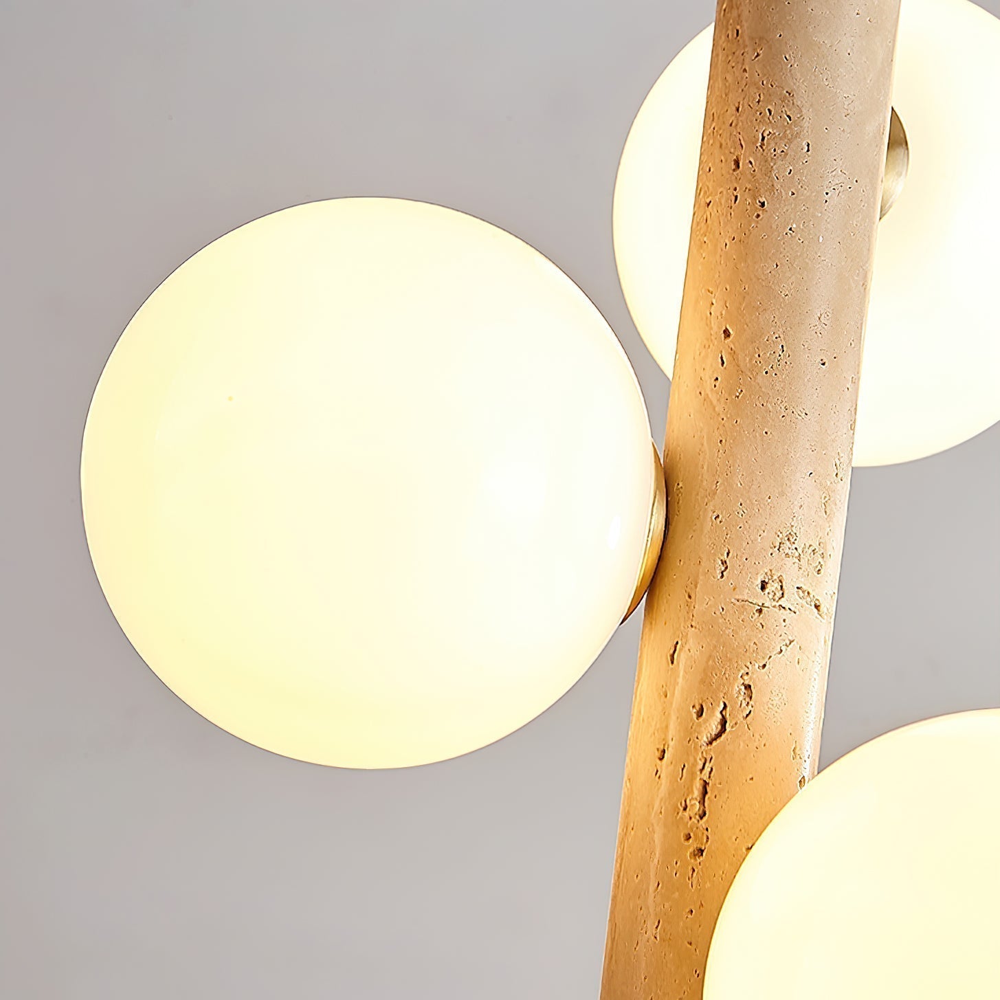 Aursorel Multi-Globe Travertine Pendant Light - Letslighting