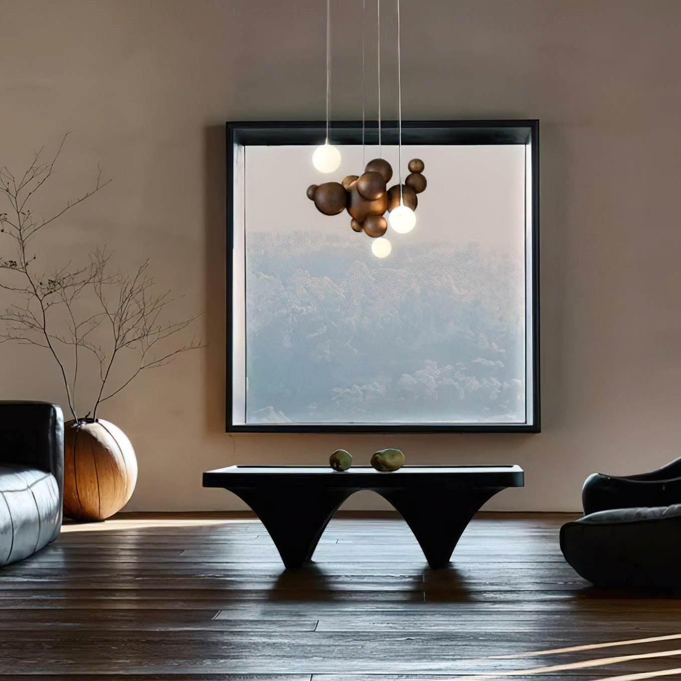 Bubble Wood Balls Chandelier - Letslighting