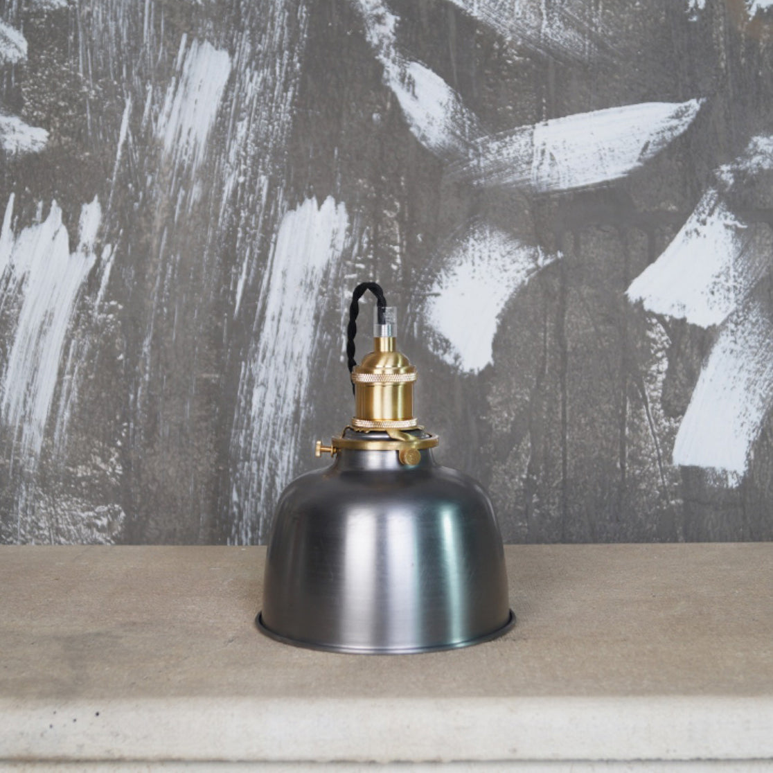 Radius Vintage Industrial Brass Metal Pendant Light - Lamp Copper