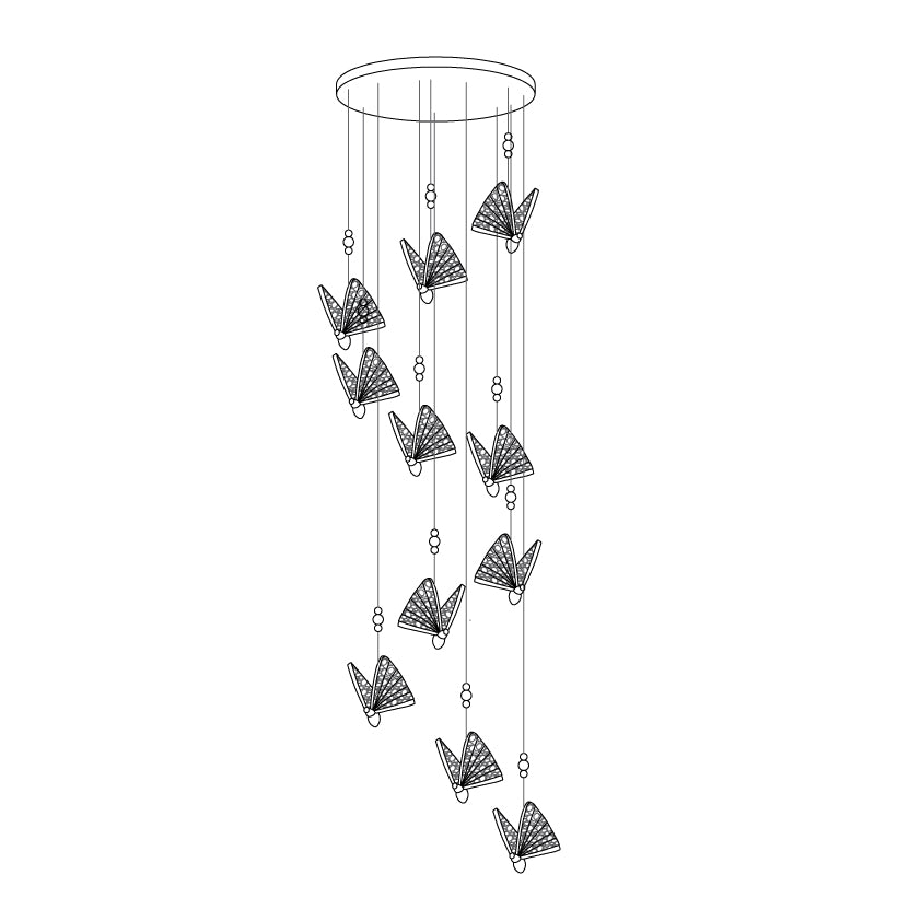 Butterfly Pendant Light - Letslighting