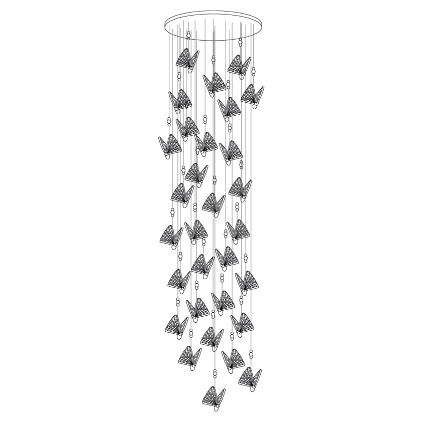 Butterfly Pendant Light - Letslighting