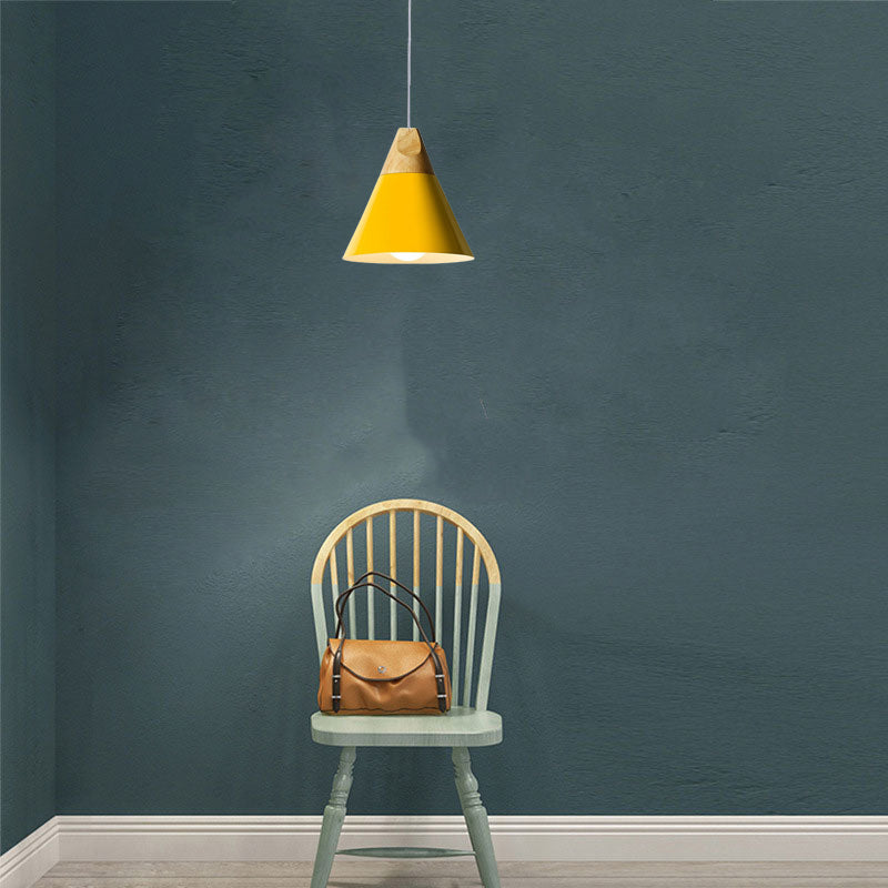 Valentina Moderna Madera/Metal Lámpara Colgante