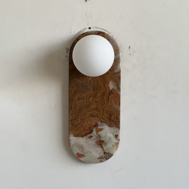 Syraeia Modern Minimalist Marble Jade Wall Lamp - Lamp Copper