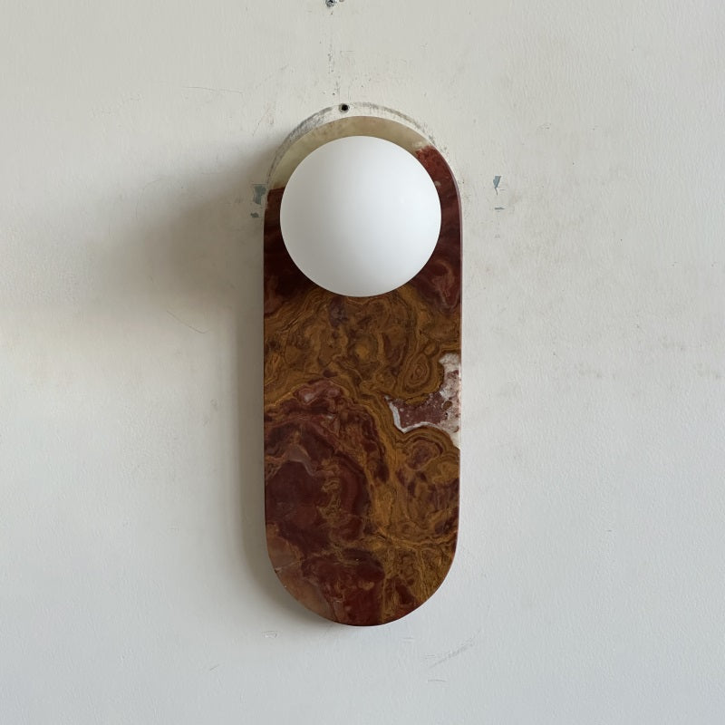 Syraeia Modern Minimalist Marble Jade Wall Lamp - Lamp Copper