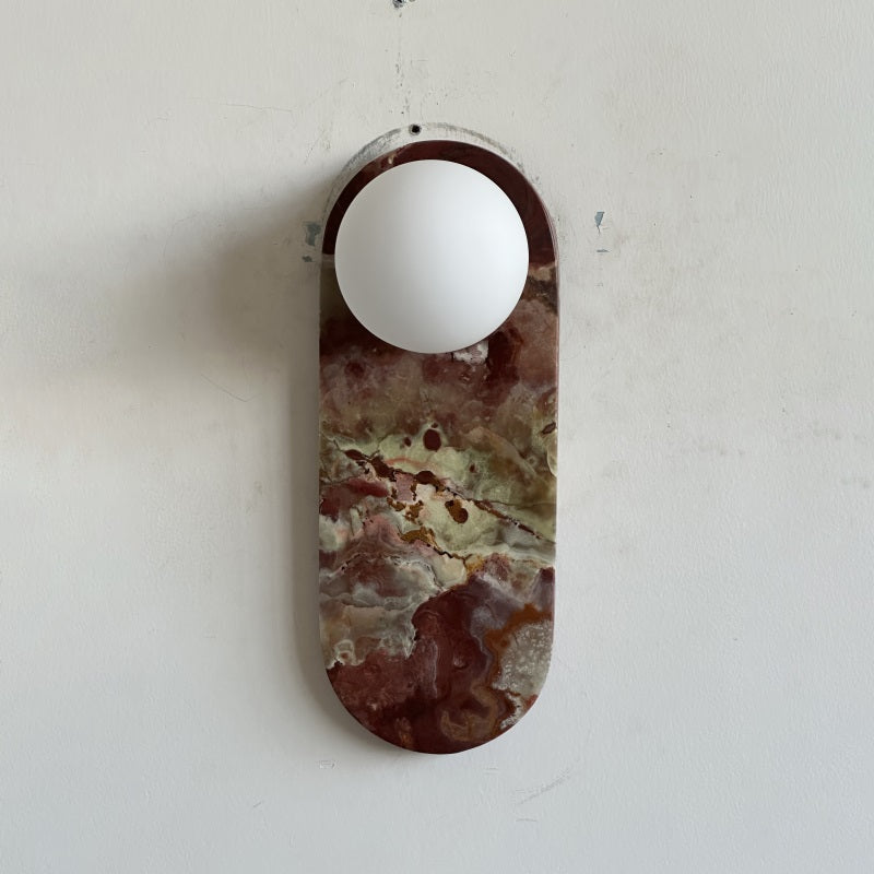 Syraeia Modern Minimalist Marble Jade Wall Lamp - Lamp Copper