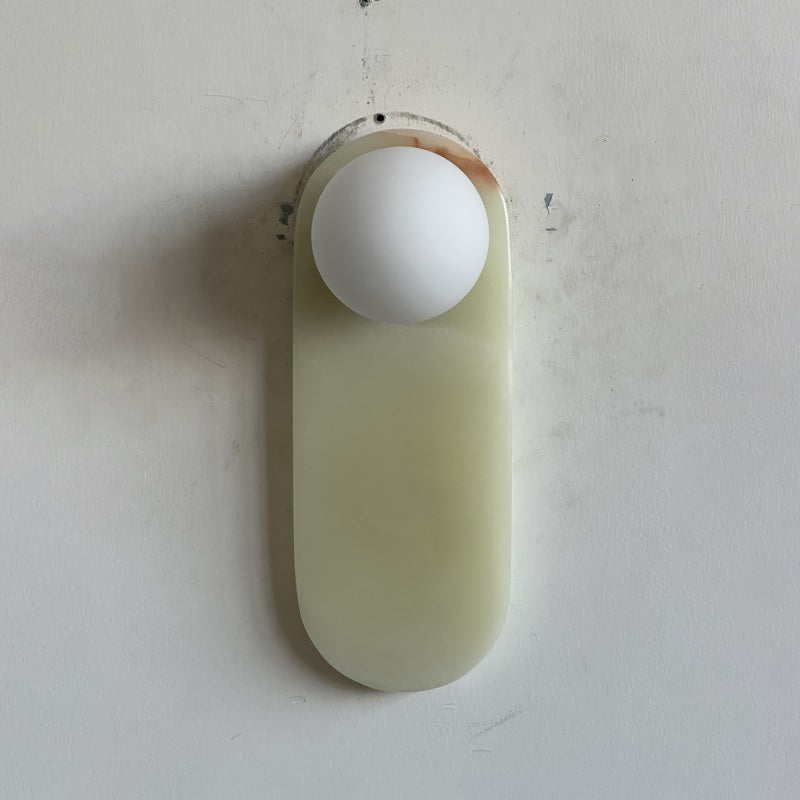 Syraeia Modern Minimalist Marble Jade Wall Lamp - Lamp Copper