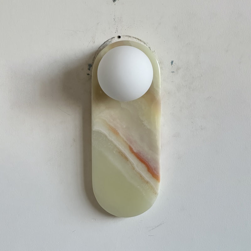 Syraeia Modern Minimalist Marble Jade Wall Lamp - Lamp Copper
