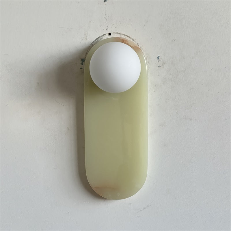 Syraeia Modern Minimalist Marble Jade Wall Lamp - Lamp Copper