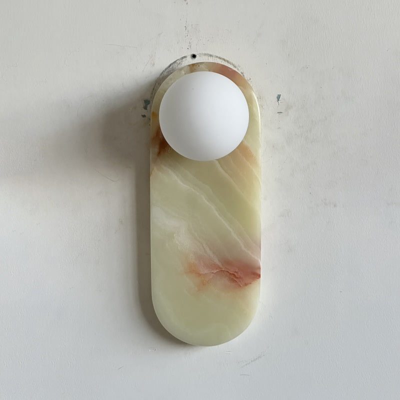Syraeia Modern Minimalist Marble Jade Wall Lamp - Lamp Copper