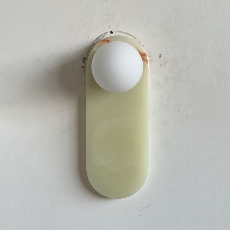 Syraeia Modern Minimalist Marble Jade Wall Lamp - Lamp Copper