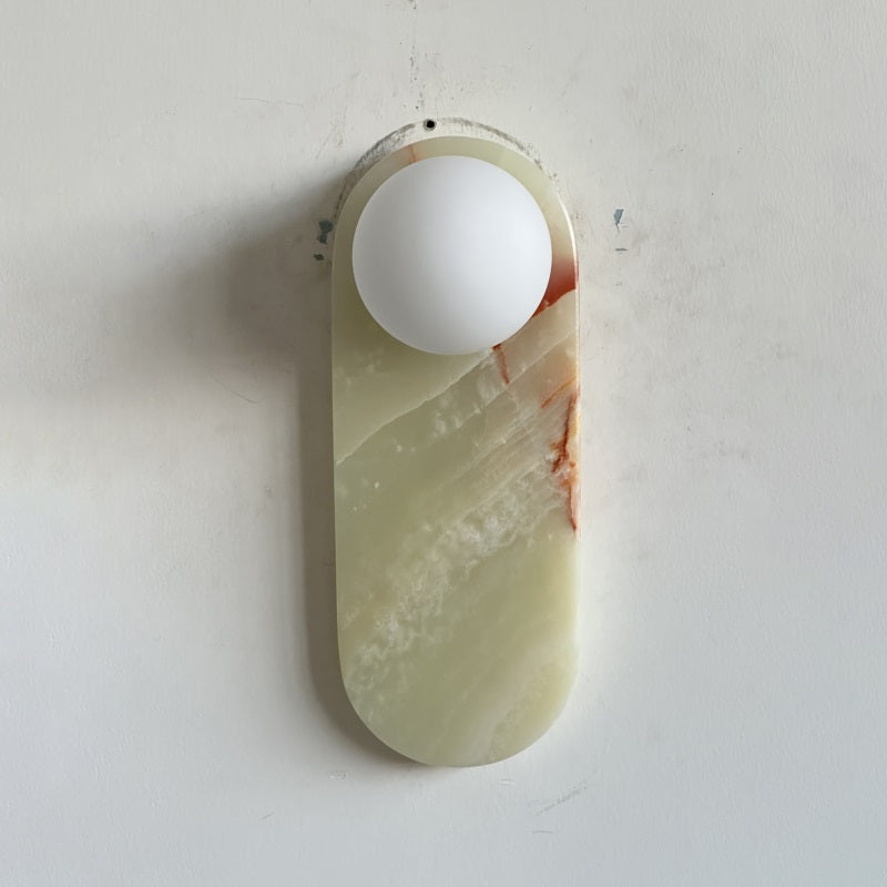 Syraeia Modern Minimalist Marble Jade Wall Lamp - Lamp Copper
