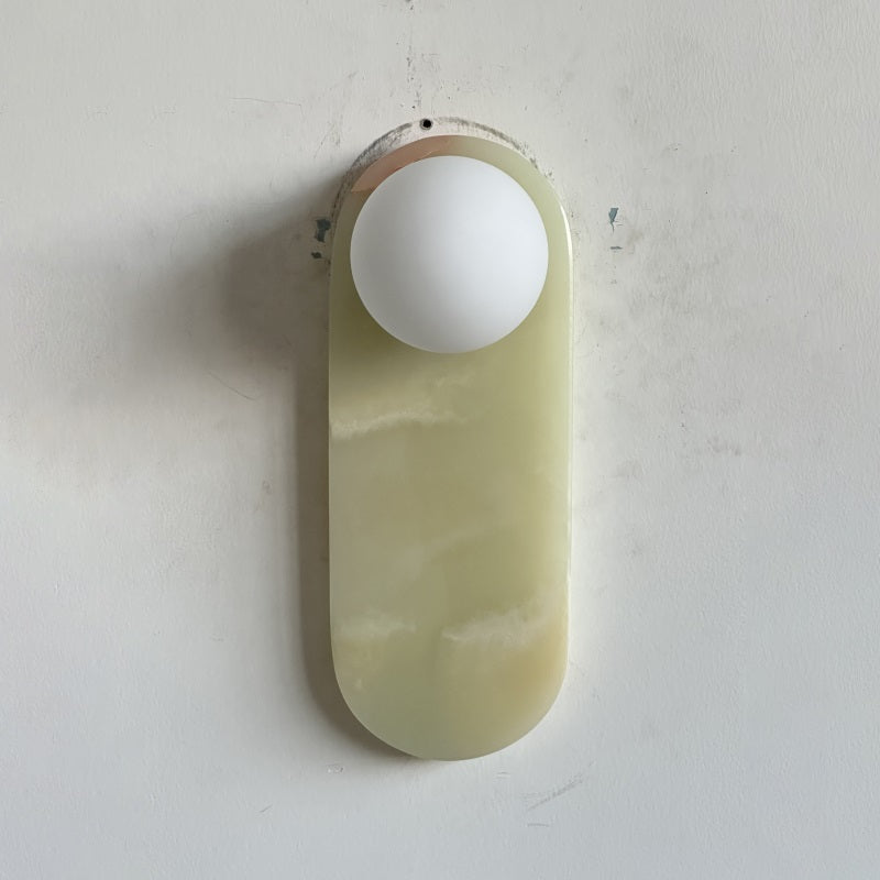 Syraeia Modern Minimalist Marble Jade Wall Lamp - Lamp Copper