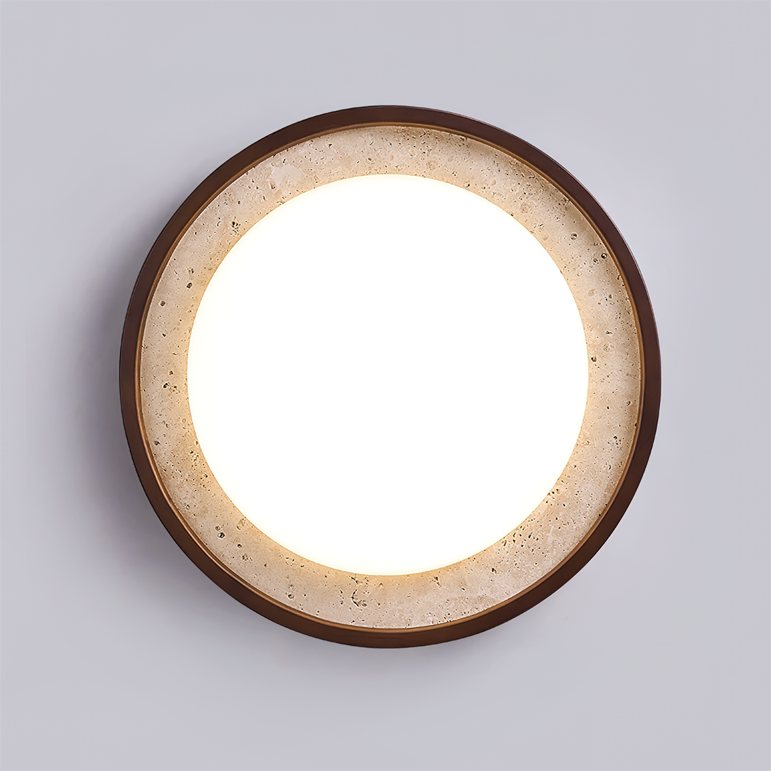 Ritta Sculptural Travertine Ceiling Lamp - Letslighting