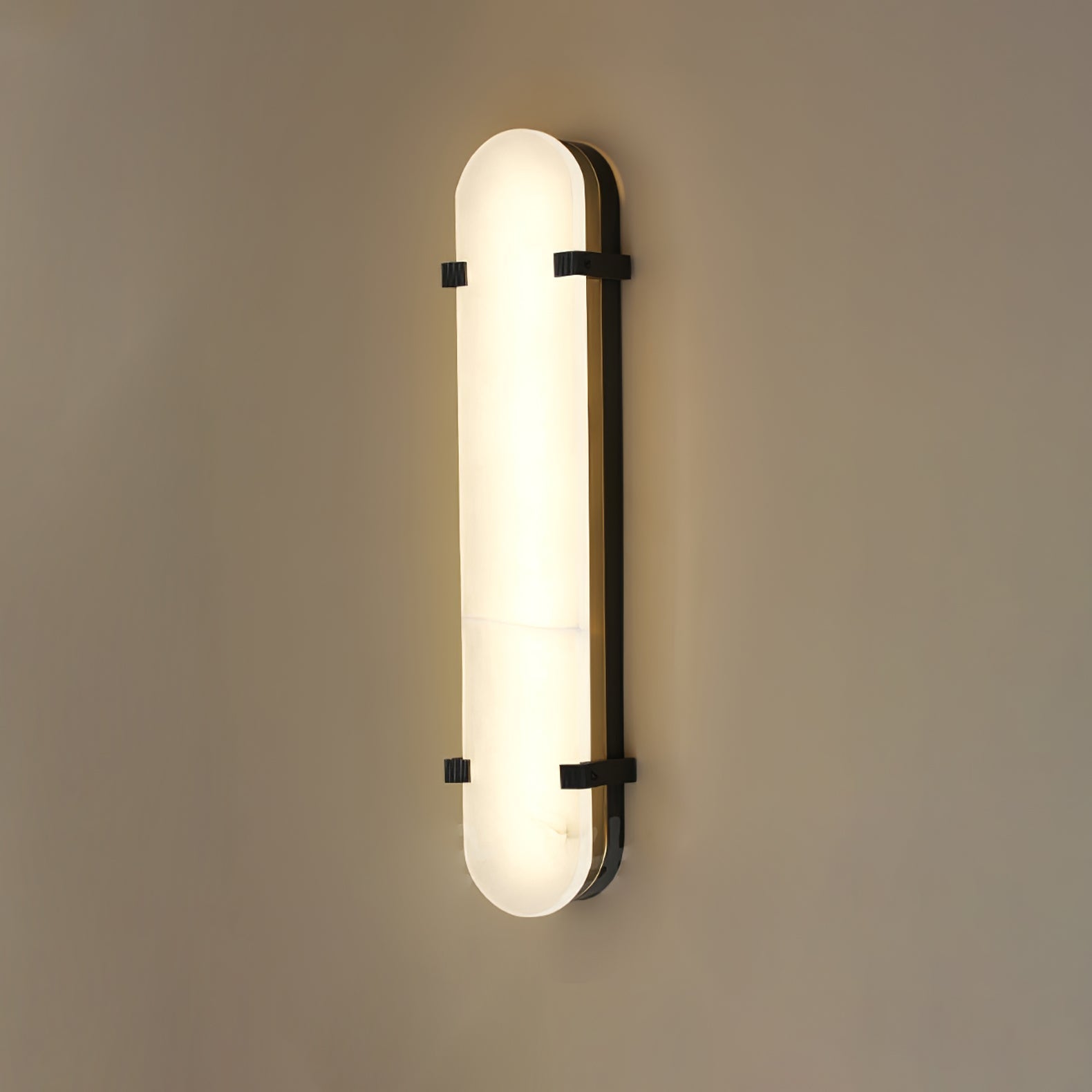 Lunaris Oval Alabaster Wall Light - Letslighting