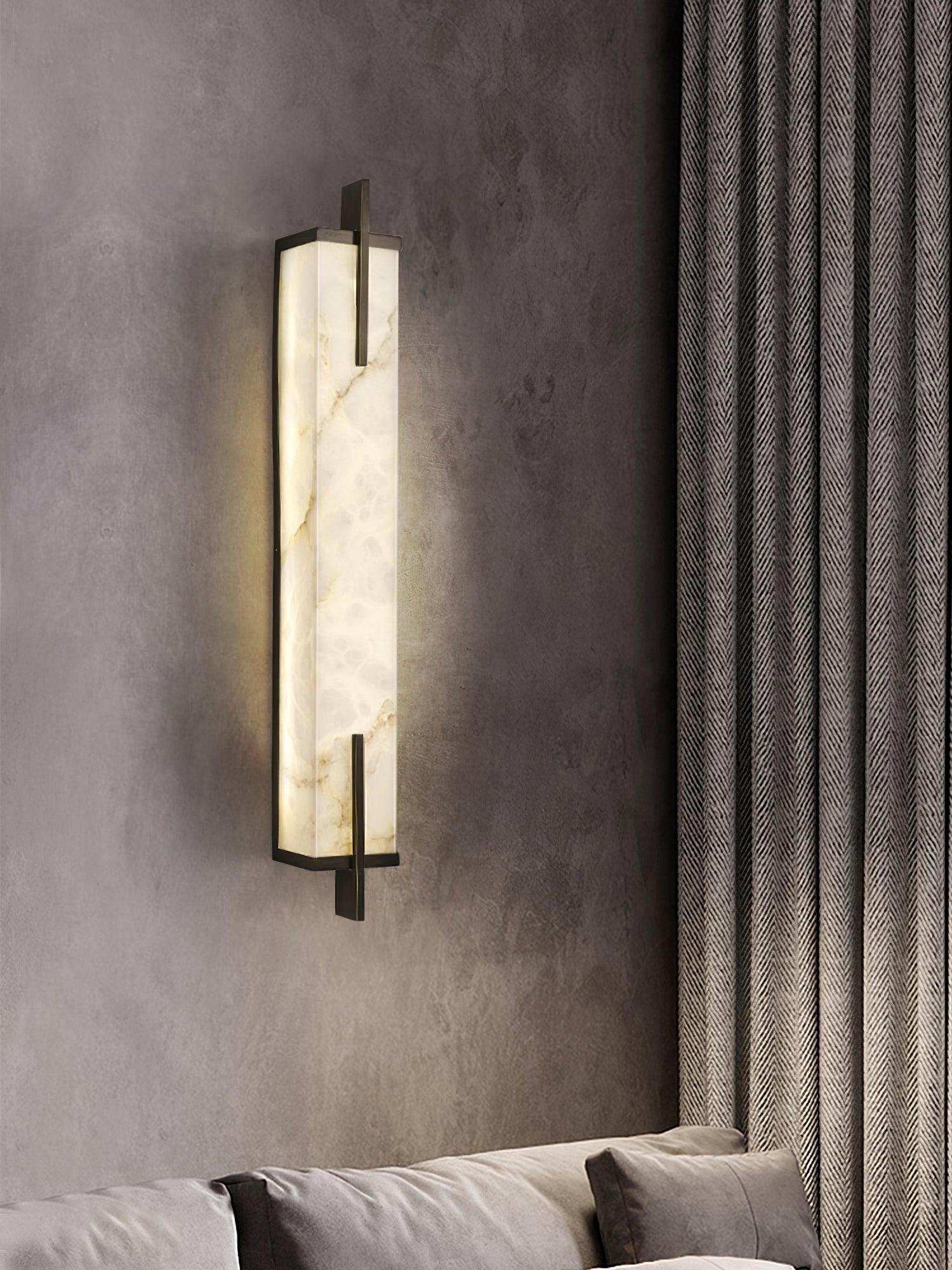 Aurcarir Rectangular Alabaster Wall Light - Letslighting