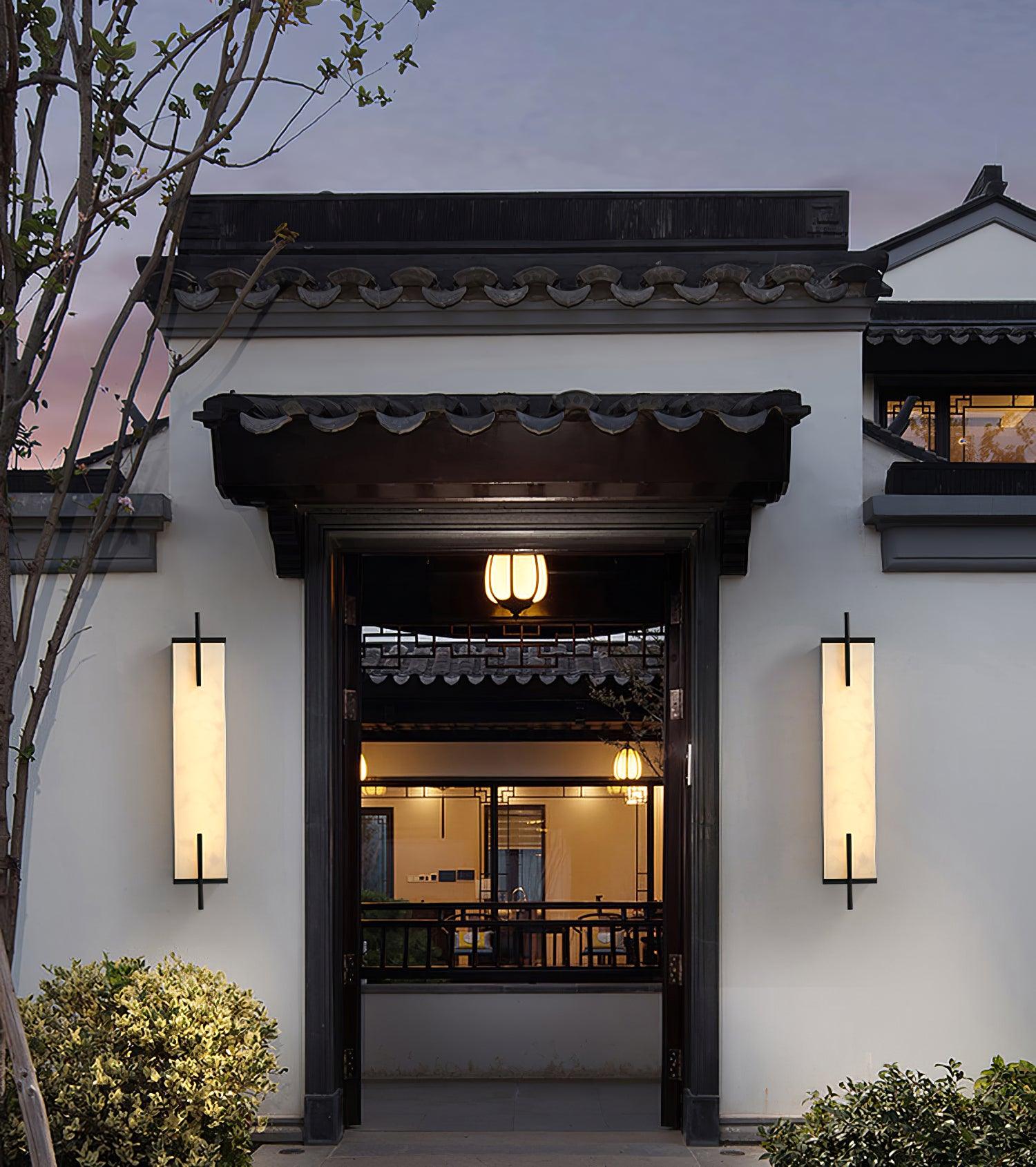 Aurcarir Rectangular Alabaster Wall Light - Letslighting