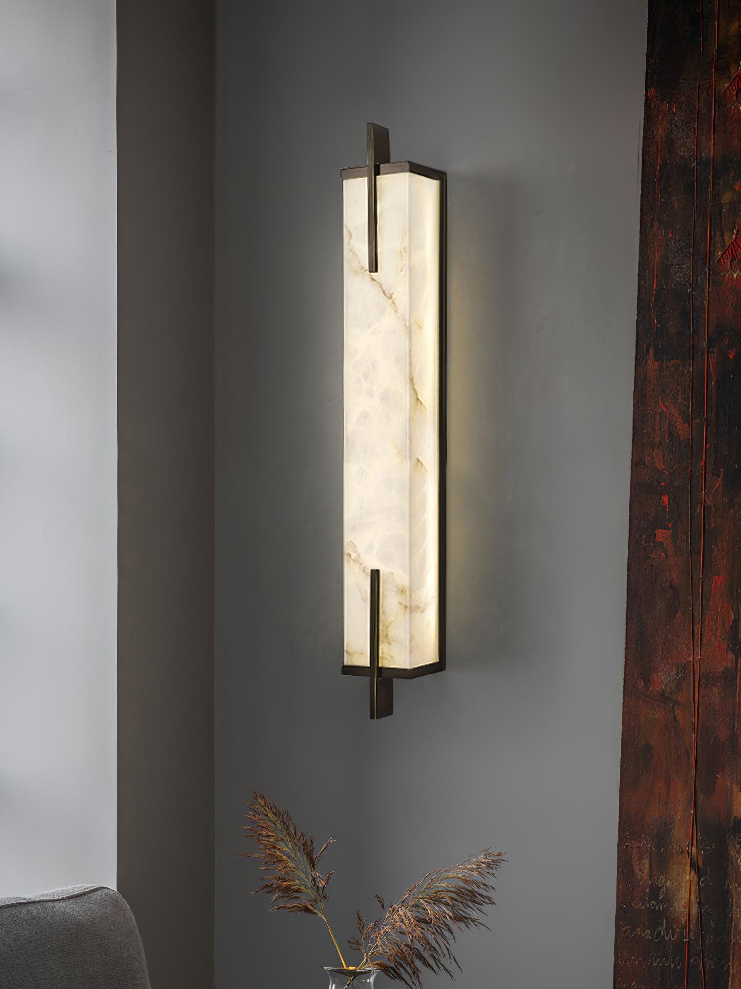 Aurcarir Rectangular Alabaster Wall Light - Letslighting
