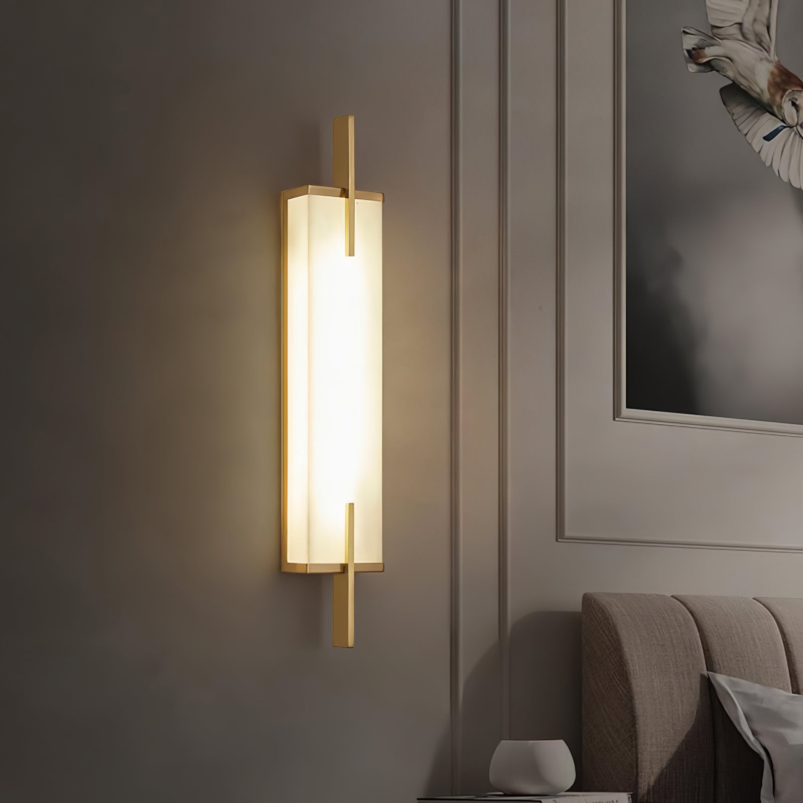 Aurcarir Rectangular Alabaster Wall Light - Letslighting