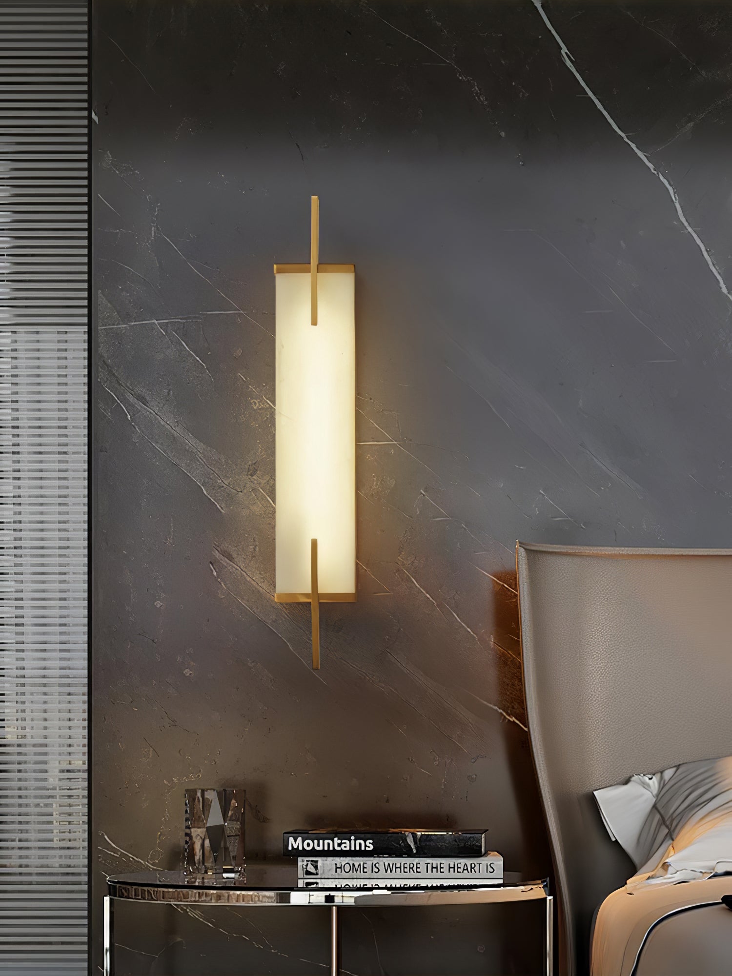 Aurcarir Rectangular Alabaster Wall Light - Letslighting