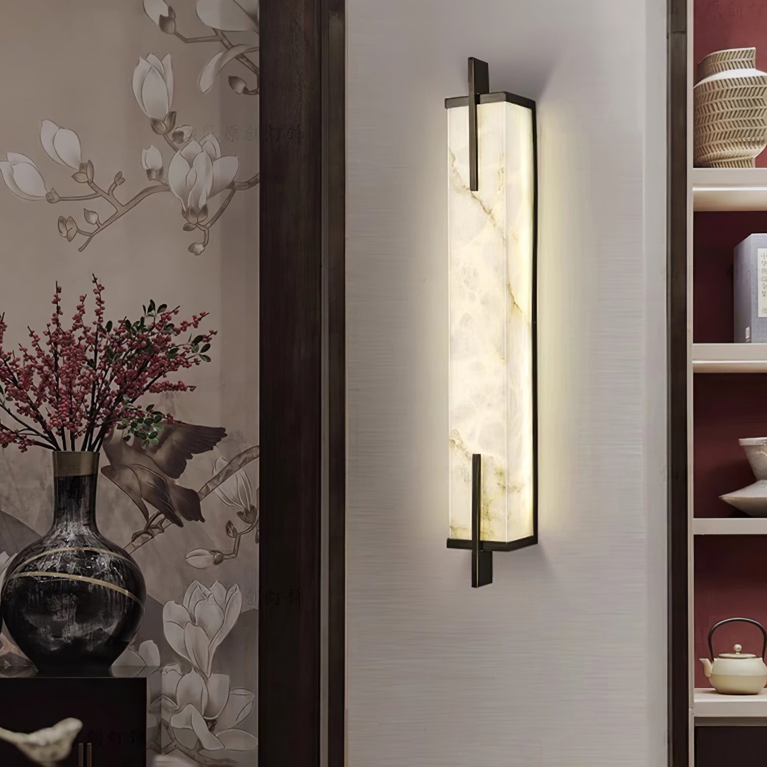 Aurcarir Rectangular Alabaster Wall Light - Letslighting