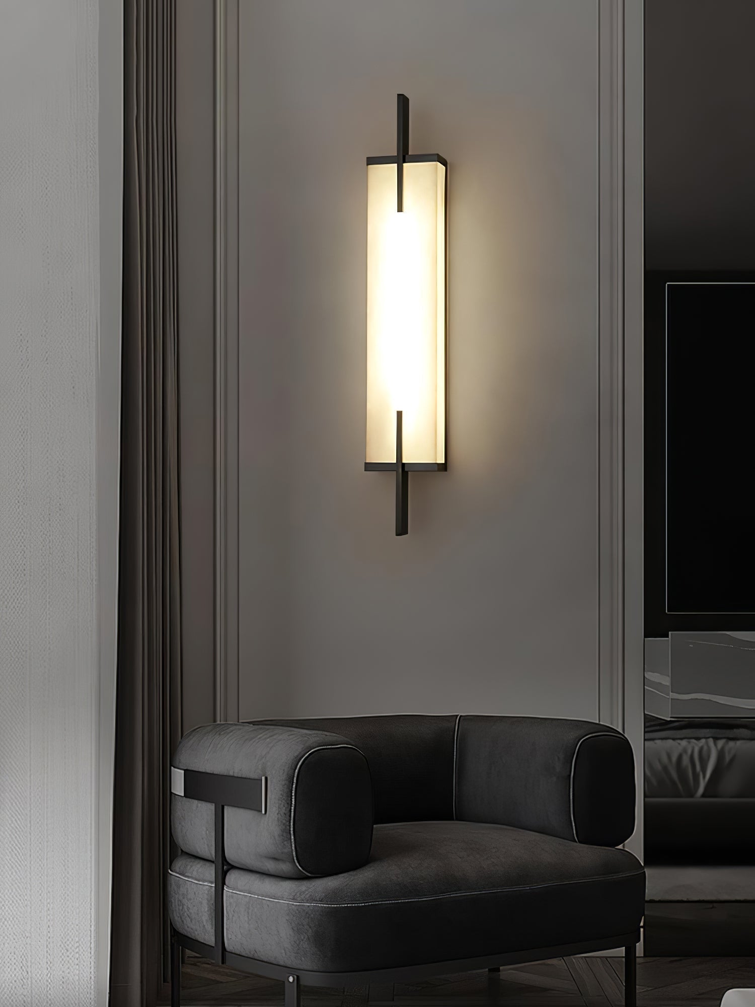 Aurcarir Rectangular Alabaster Wall Light - Letslighting
