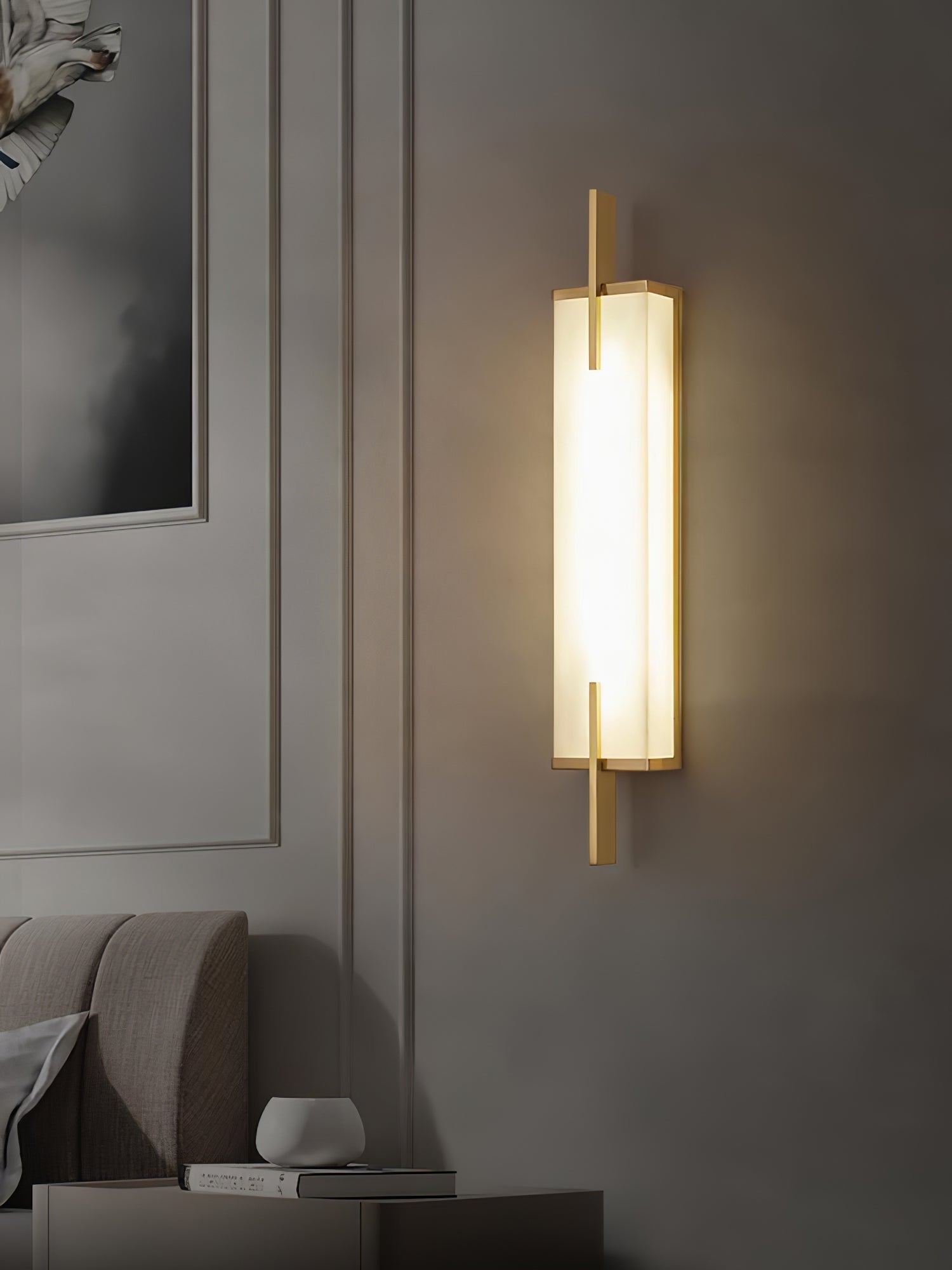 Aurcarir Rectangular Alabaster Wall Light - Letslighting