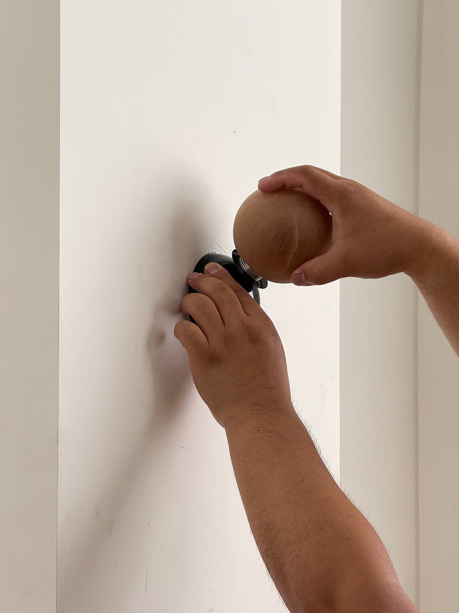 Arca Modern Minimalist Eclipse Mrable Metal Wall Lamp - Lamp Copper