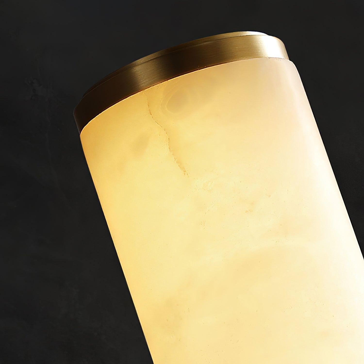 Nyvynor Rectangular Alabaster Wall Light - Letslighting