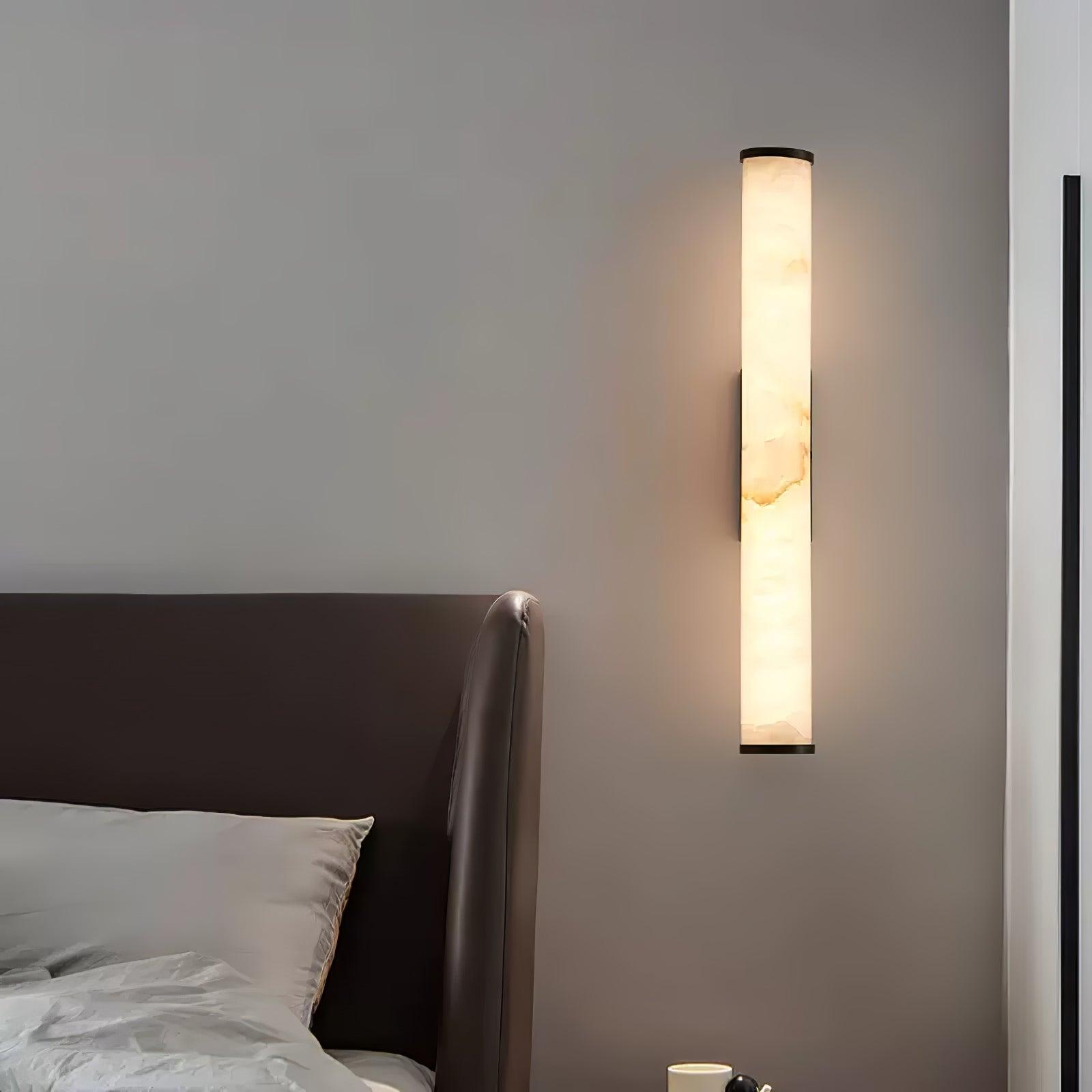 Nyvynor Rectangular Alabaster Wall Light - Letslighting