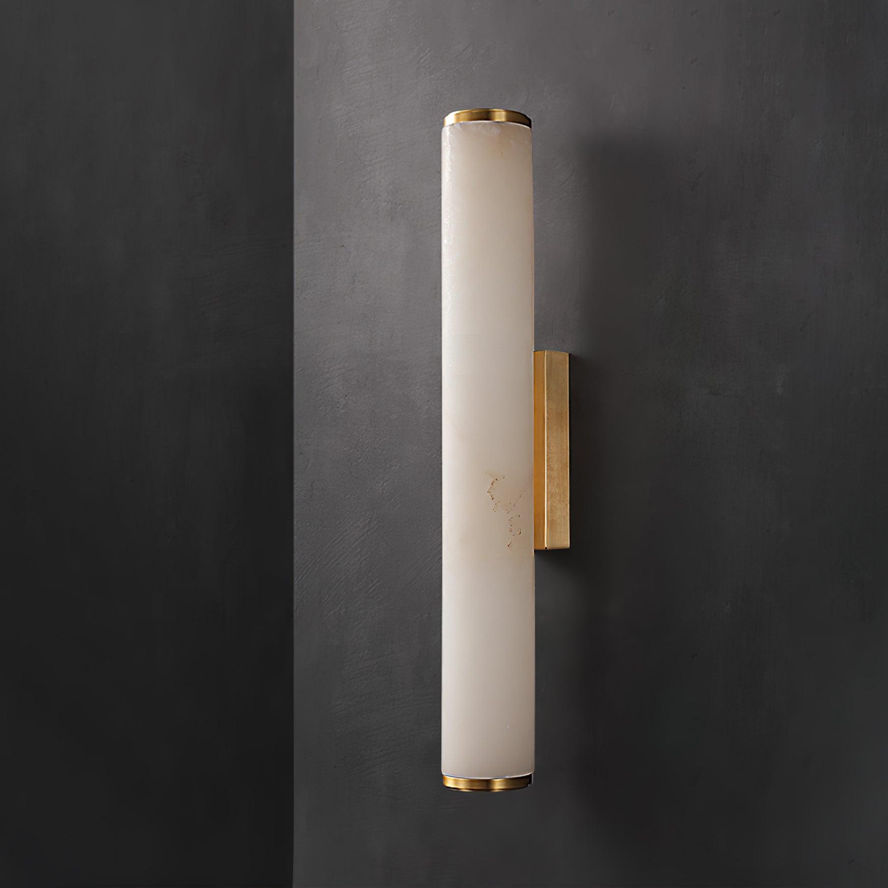 Nyvynor Rectangular Alabaster Wall Light - Letslighting