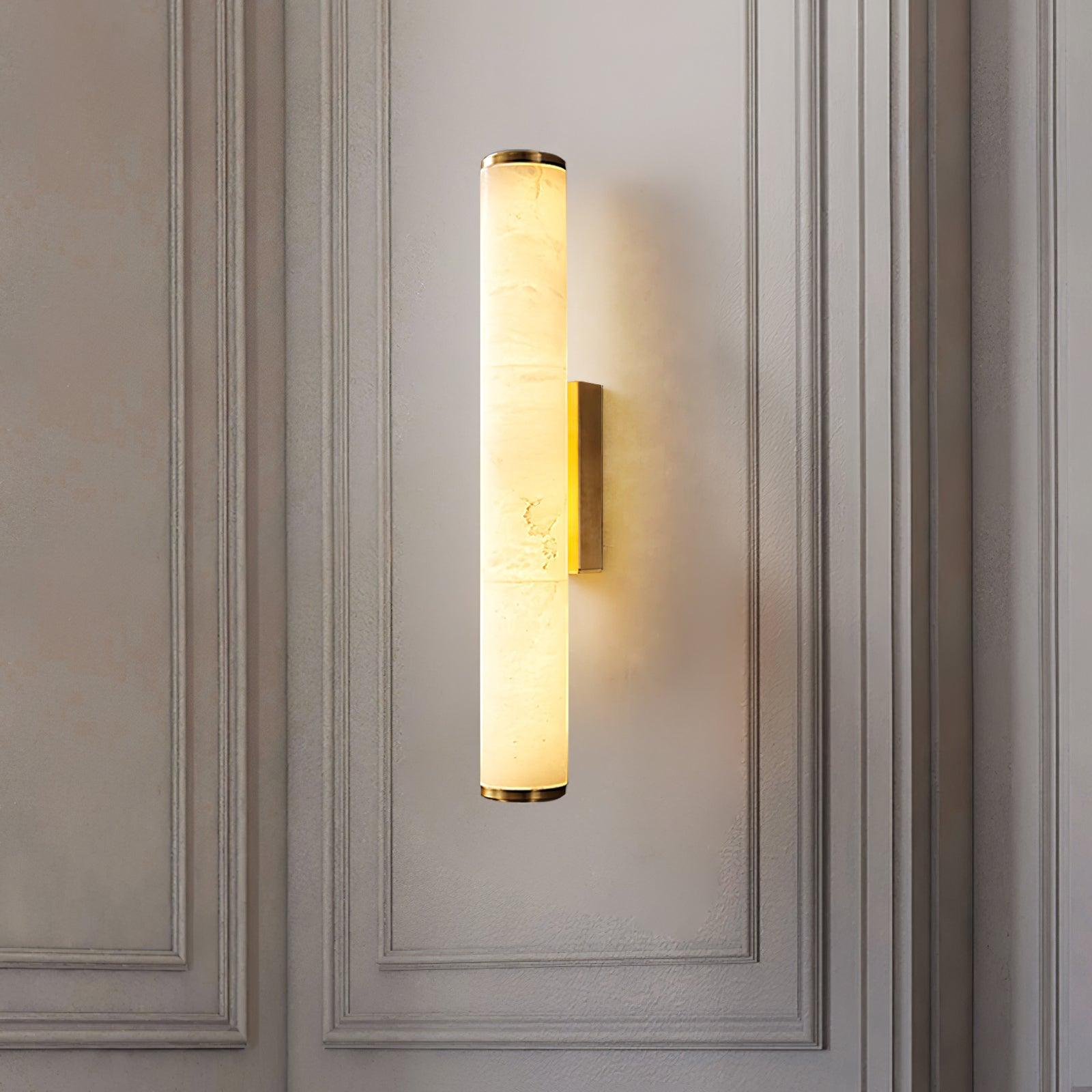 Nyvynor Rectangular Alabaster Wall Light - Letslighting