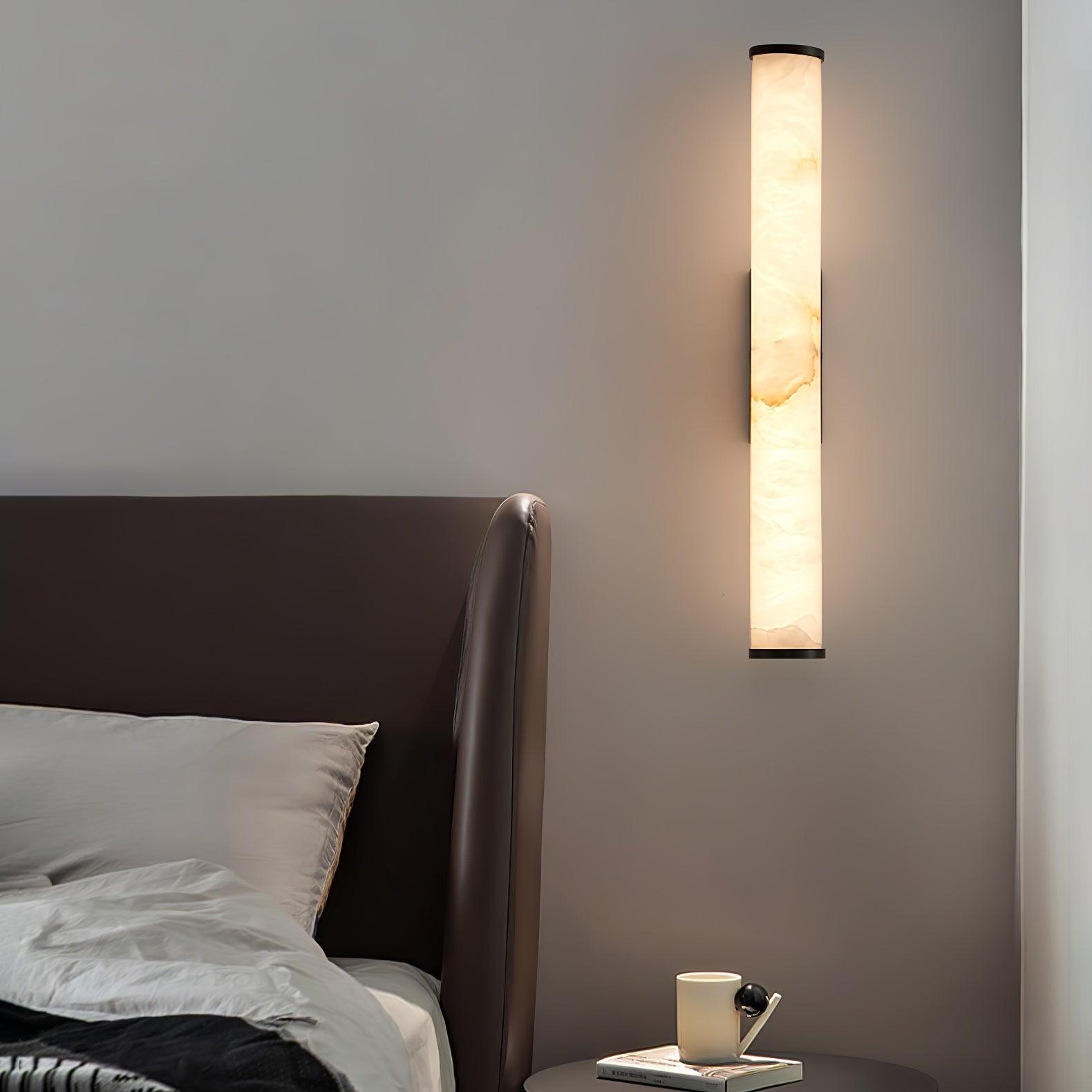Nyvynor Rectangular Alabaster Wall Light - Letslighting