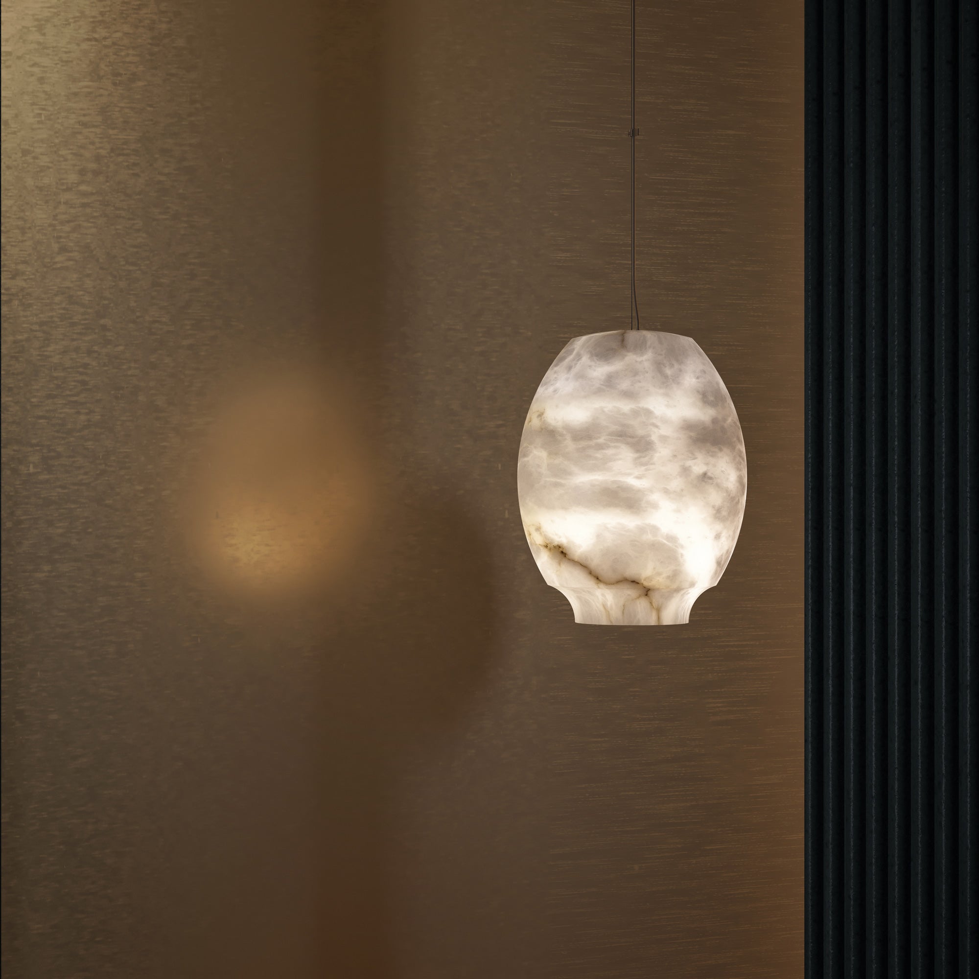 Thalia Minimalist Alabaster Pendant Light - Letslighting