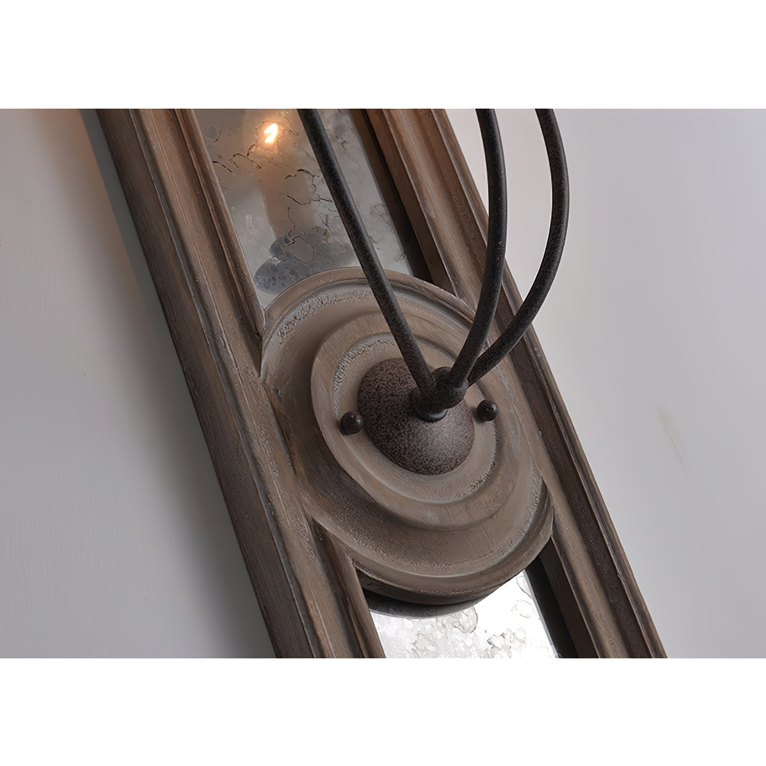 Phasis 3-Light Mirrored Elegance Vintage Metal Sconce Wall Lamp - Lamp Copper
